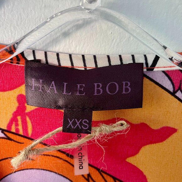 Hale Bob Silk Print Multi-coloured Top - size XXS - NWOT - Picture 2 of 10